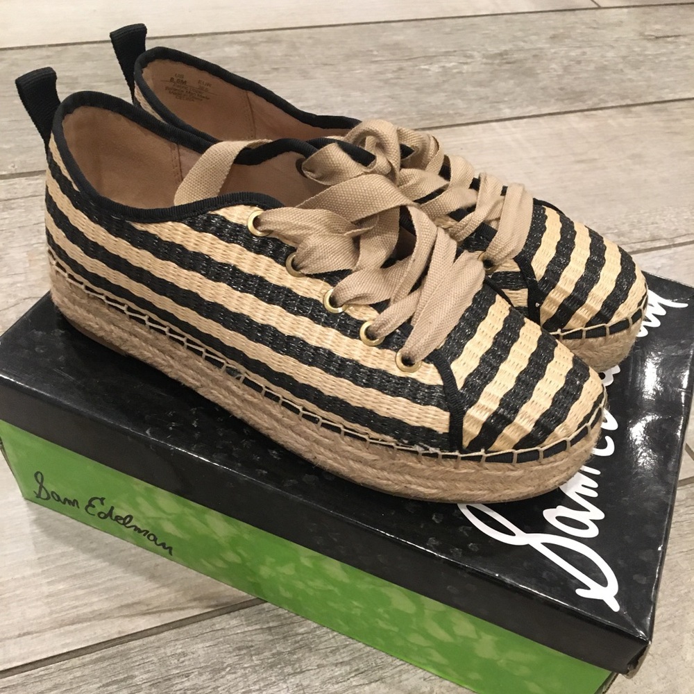 Sam Edelman striped espadrilles size 8 1/2
